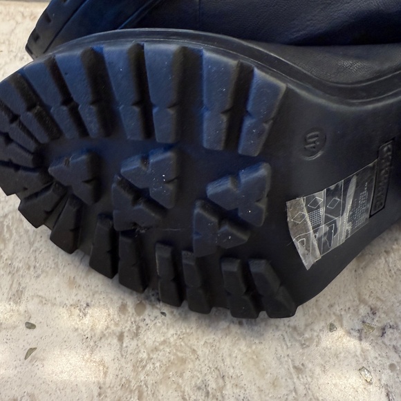 Divided  by H&M Chelsea chucnky black boots stretch ankle - Picture 7 of 12